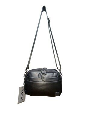 IHKWIP Unisex Black Nylon Adjustable Strap Convertible Crossbody Bag